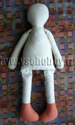 готовое тело куклы из ткани без оформления